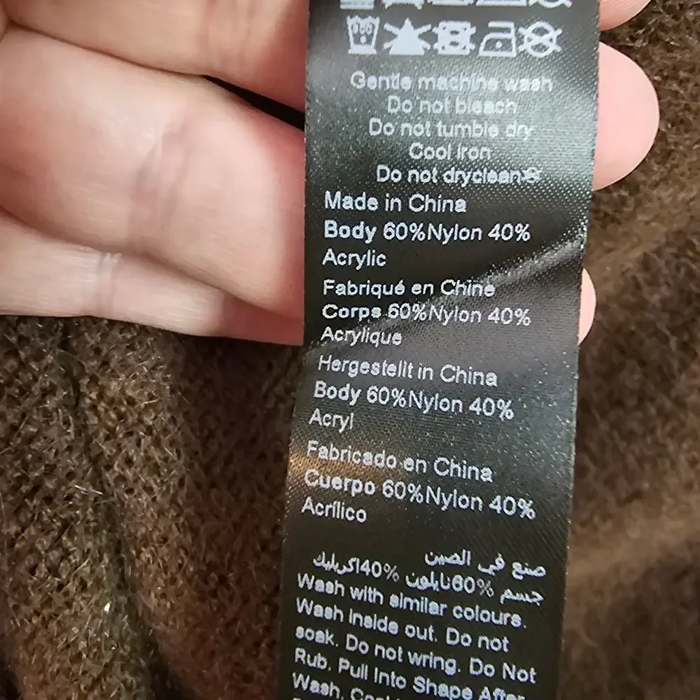 Warm Brown Sweater with Pearls Size S | City Chic - Picture 9 of 9